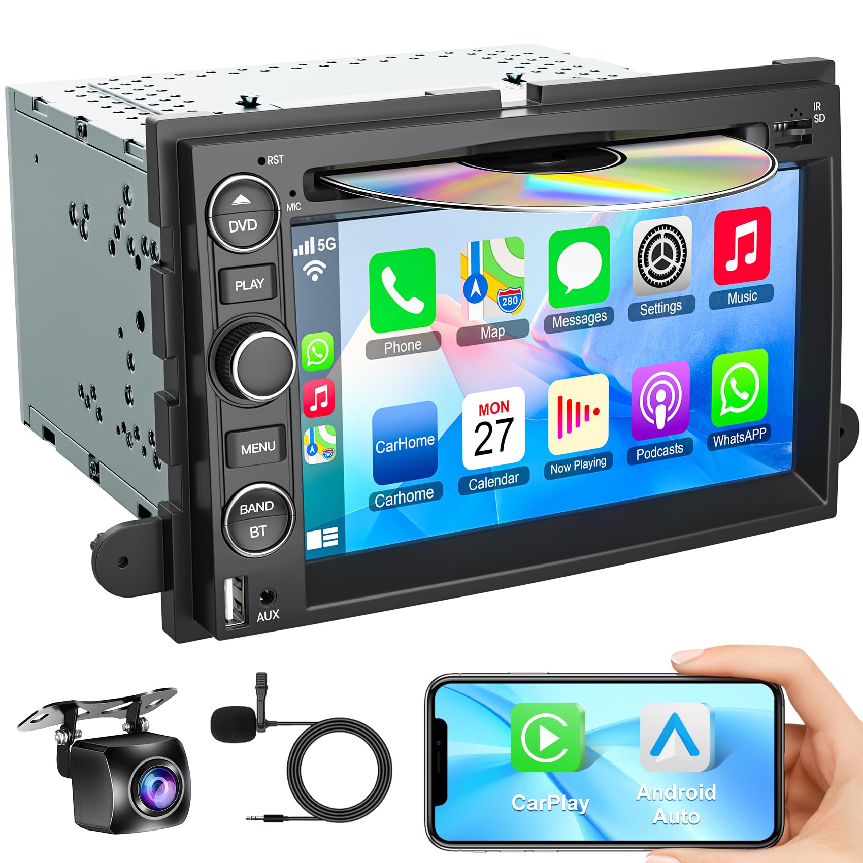 Amazon.com: Car Radio with DVD/CD for Ford F150/F250/F350 2004
